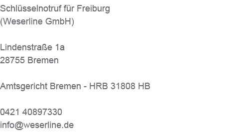 Freiburg im Breisgau Impressum Freiburg im Breisgau Impressum